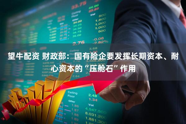望牛配资 财政部：国有险企要发挥长期资本、耐心资本的“压舱石”作用