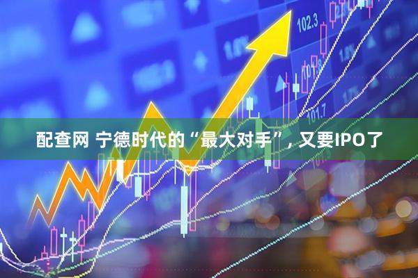 配查网 宁德时代的“最大对手”, 又要IPO了